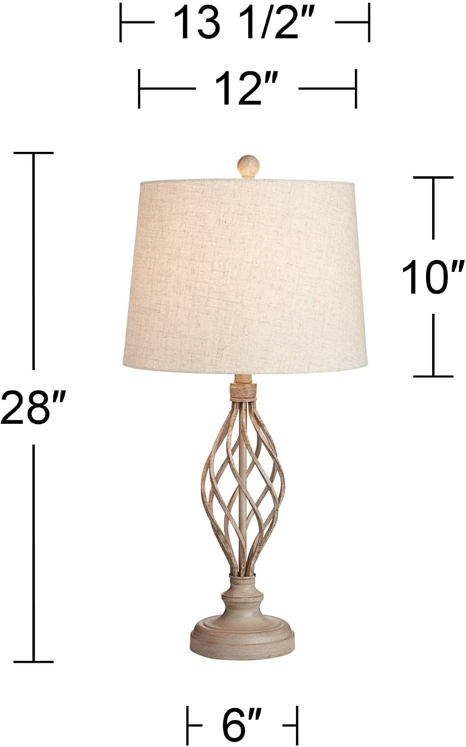 Franklin Iron Works Annie Modern Industrial Table Lamps 28' Tall Set of 2 Weathered Sand Iron Cream Tapered Drum Shade for Bedroom Living Room House Home Bedside Nightstand Office Entryway Family