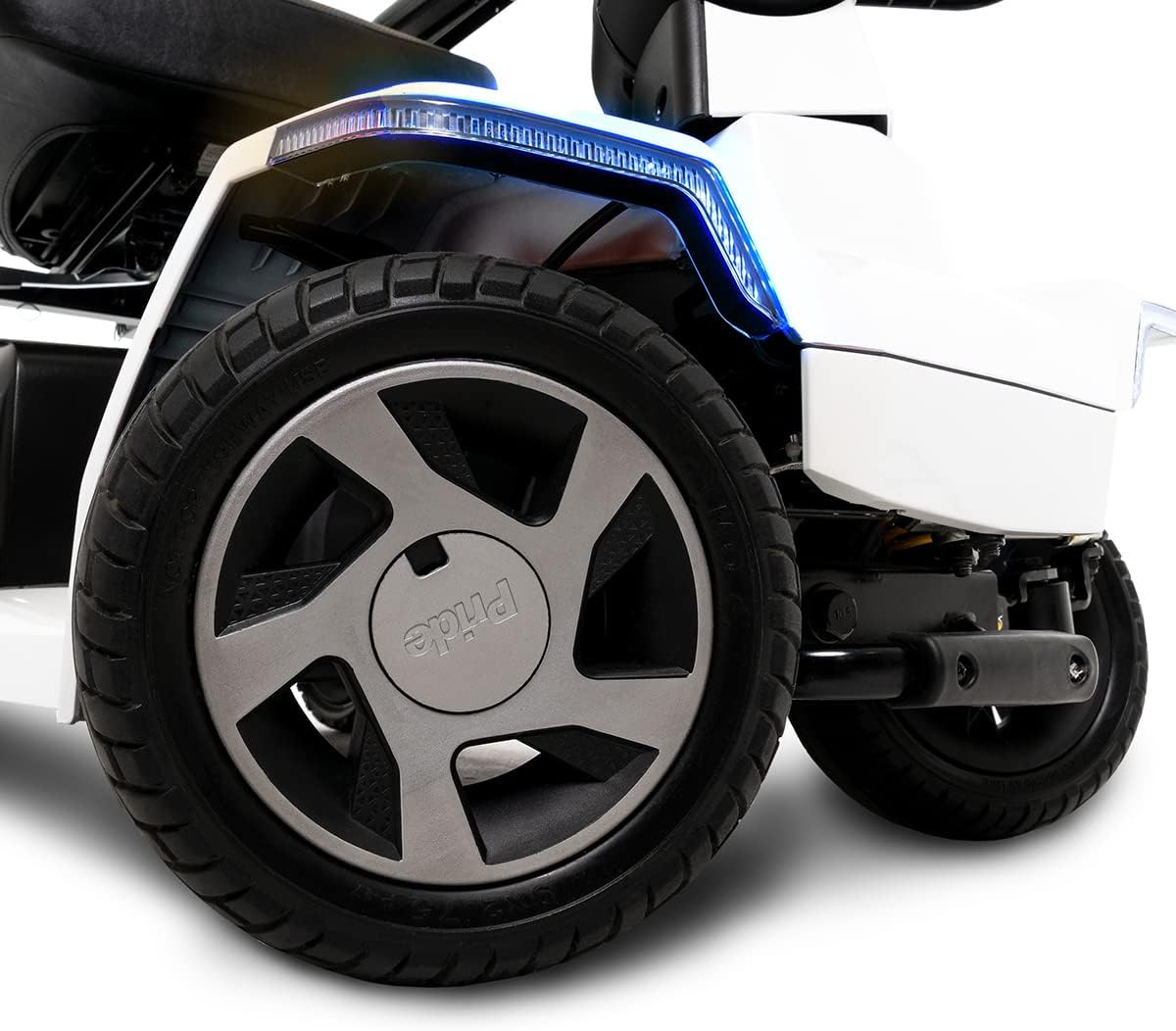 Pride Mobility ZT10 (Zero Turn 10) Four Wheel Recreational Scooter with CTS Suspension, 400 lbs. Weight Capacity (Pearl White)