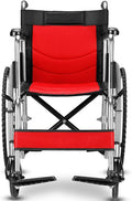 Wheelchairs Folding Aluminum Alloy Wheelchair Folding Comfortable Skid Armrests Old Man Carts Slip Wear-Resistant Pedals Disabled Scooter