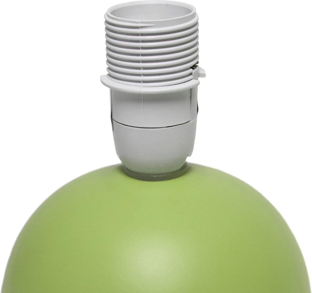 Simple Designs LT2008-GRN Mini Ceramic Globe Table Lamp, Green (Pack of 18)