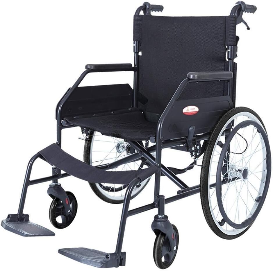 Wheelchair Aluminum Alloy Fold Light, Old Man Disabled Trolley Super Light Scooter,Portable