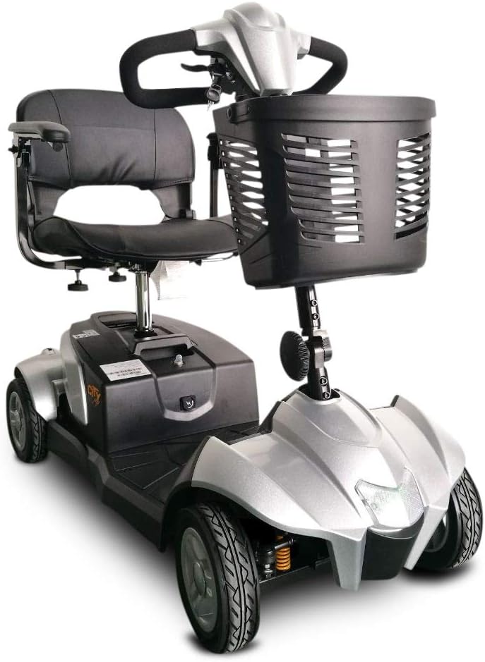 Ev Rider CityCruzer 4 Wheels Transportable Mobility Scooter, Silver