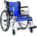Wheelchair High-Carbon Steel, Fold Old Man Light Manual Inflatable Tire Convenient Manual Scooter,Portable