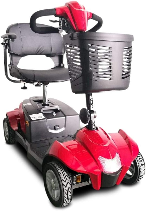 Ev Rider CityCruzer 4 Wheels Transportable Mobility Scooter, Red