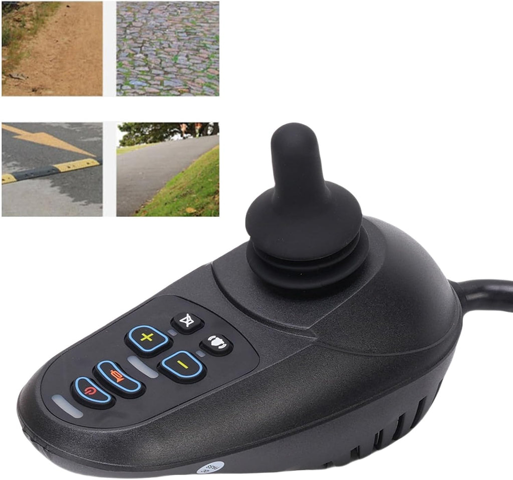 FTVOGUE Electric Chair Controller 50A Universal Joystick with Magnetic Brake Connector and Remote Control for Wheelchairs and Mobility Scooters