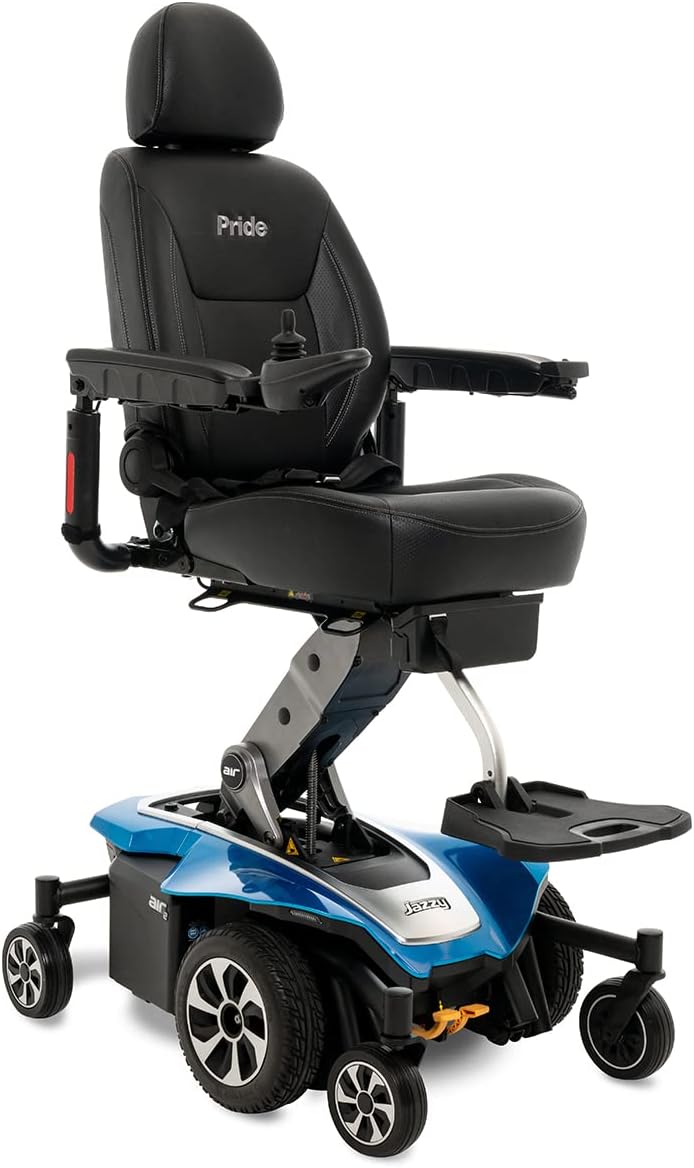 Pride Jazzy Air 2 (Sapphire Blue)- Free Joystick Cover, Chair Cover, ARM Bag!