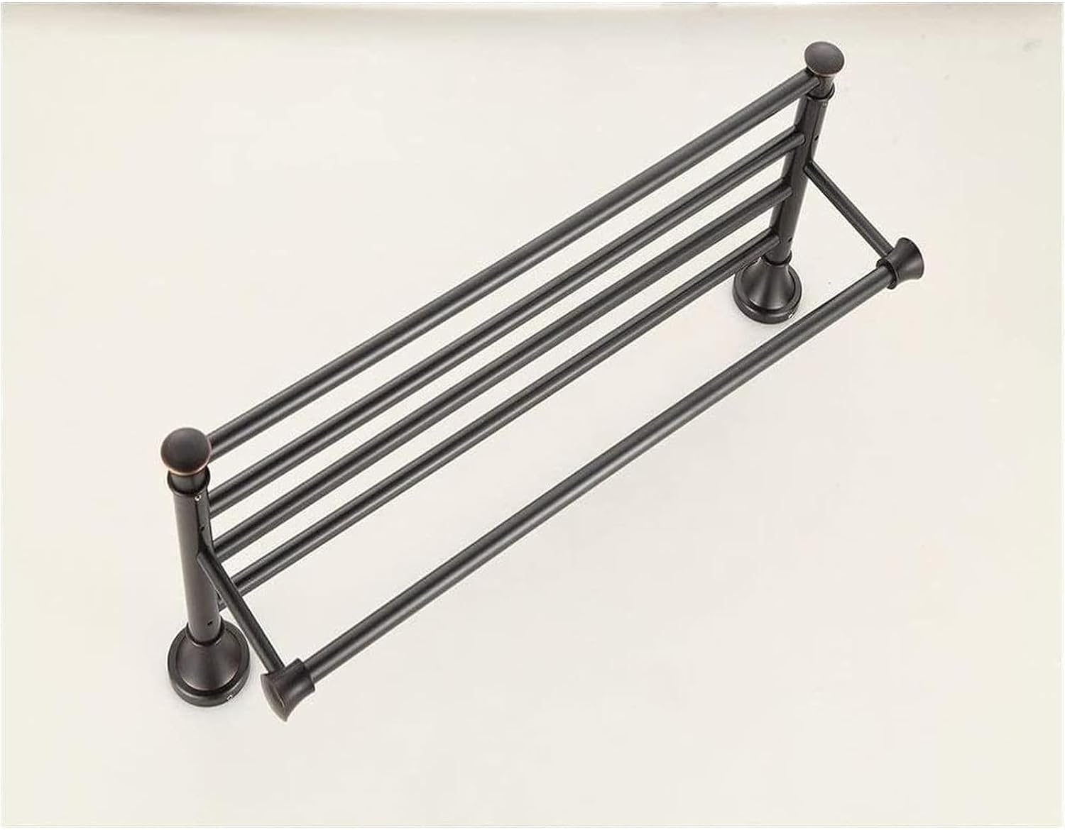 Towel Rail Towel Rails Solid Brass Towel Rack with Bar for Bathroom Shelf Wall Mounted, Oil Rubbed Bronze 64CM