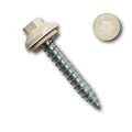 EAGLE 1 Long-Life Metal Roofing Screws: #14 x 1.5 Dome Cap Metal Roofing Screws (250-Count), Self-Tapping Tip, EPDM Washer, Multiple Colors/Includes 5/16' Magnetic Hex Bit Driver (Lightstone, 250)