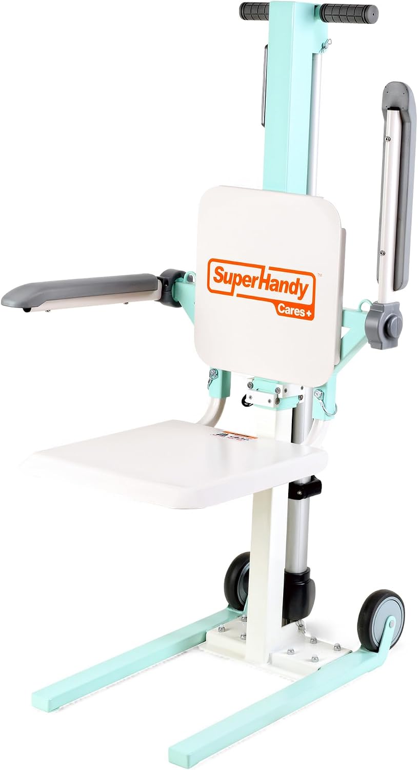 SuperHandy GoRise FC Electric Floor to Chair Lift for Seniors and People with Disabilities - 400 Lbs Capacity, Seating Transfer Assistance, Magnetic Remote [Patent Pending]