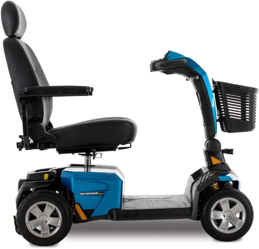 Pride Mobility Victory LX Sport 4 Wheel Scooter (Ocean Blue, 20' x 20' Seat)