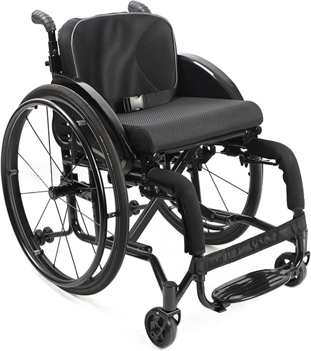 Sport Self Push Manual Active Wheelchair,Durable Wheelchair with Handbrakes,Sport Transport Wheelchair,Lightweight Wheelchair,15.7-Inch Wide Seat(Seat Width 40cm/15.7in)