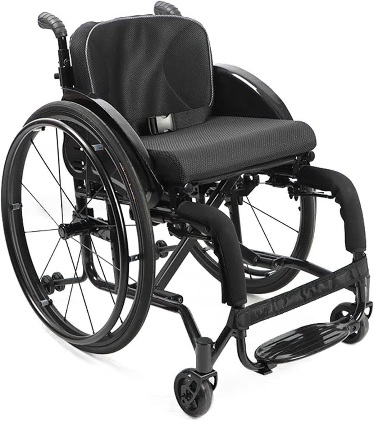 Sport Self Push Manual Active Wheelchair,Durable Wheelchair with Handbrakes,Sport Transport Wheelchair,Lightweight Wheelchair,15.7-Inch Wide Seat(Seat Width 40cm/15.7in)