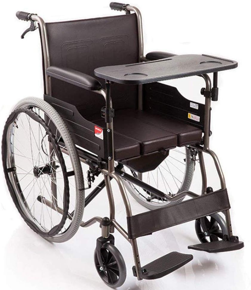 Wheelchair Simple Portable Folding Elderly Scooter with Toilet and Dining Table Disabled Wheelchairs