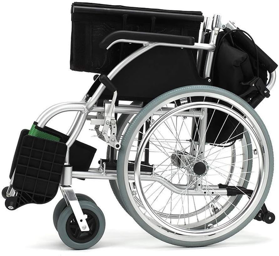 Wheelchair Aluminum Alloy Fold Light Trolley Seniors Disabled Super Light Portable Travel Scooter Trolley,Portable
