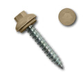 EAGLE 1 Long-Life Metal Roofing Screws: #14 x 1.5 Dome Cap Metal Roofing Screws (250-Count), Self-Tapping Tip, EPDM Washer, Multiple Colors/Includes 5/16' Magnetic Hex Bit Driver (S. Tan, 250)