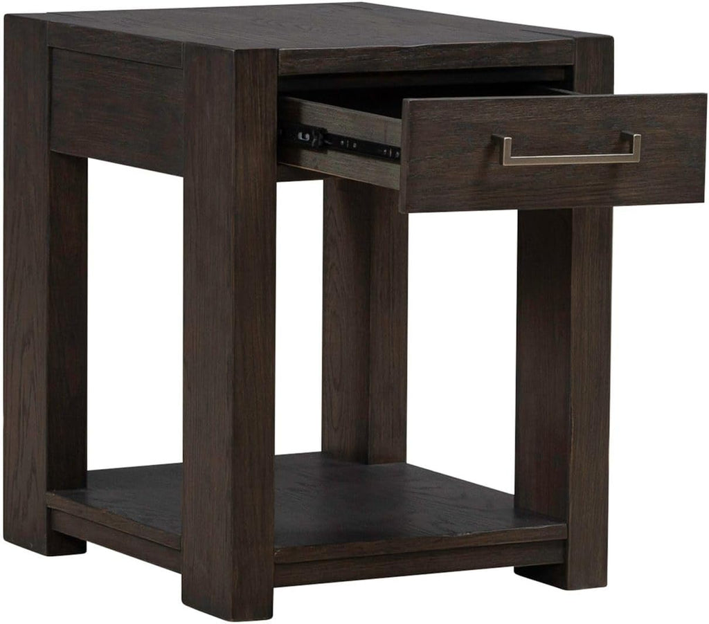 Liberty Furniture Lennox Hill Living Room Chairside Table - Bark
