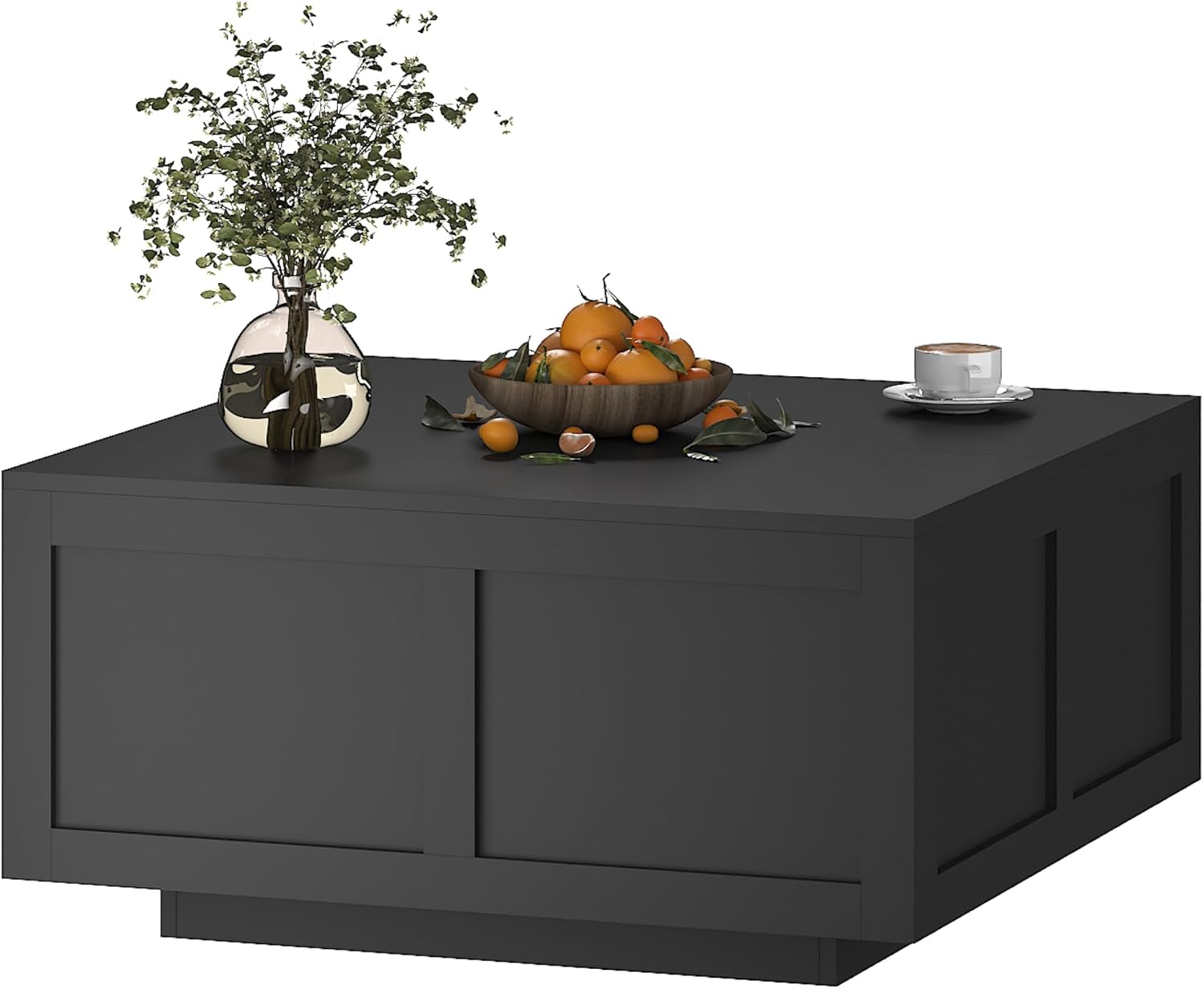 HedoAjim Lift Top Coffee Table with Storage, 31.5' Square Black Coffee Table with Large Hidden Storage, Wood Living Room Table Center Table for Living Room Dining Reception Room