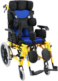 Wheelchair Self-Propelled, Portable Foldable Travel Trolley with Locking Handbrake Moveable and Flip Arm Disabled/Elderly/Child Trolley Scooter,Portable (Adults)