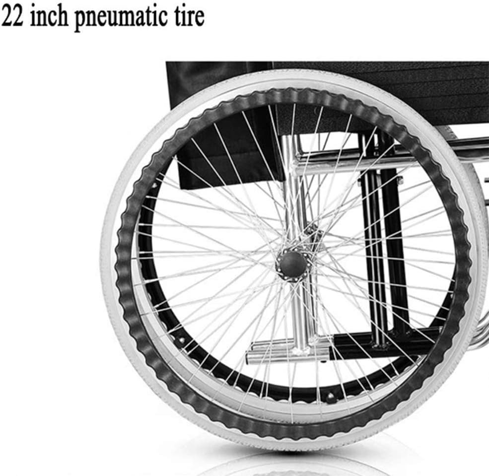 Wheelchairs Folding Aluminum Alloy Wheelchair Folding Comfortable Skid Armrests Old Man Carts Slip Wear-Resistant Pedals Disabled Scooter