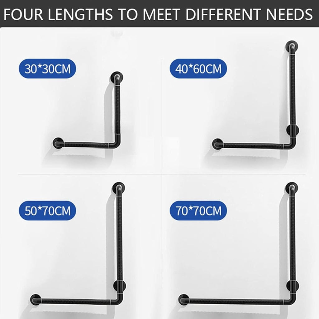 Grab Bar Rail, Non-Slip Bathroom Safety Grab Bars Toilet Hand, Stainless Steel Strong Bathtub Shower Handles, Disability Mobility Daily Living Aids,50 * 70Cm,40 * 60cm