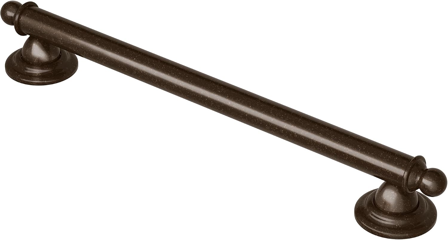 Moen YG2224ORB Bathroom Safety 24-Inch Stainless Steel Traditional Bathroom Grab Bar, Oil-Rubbed Bronze