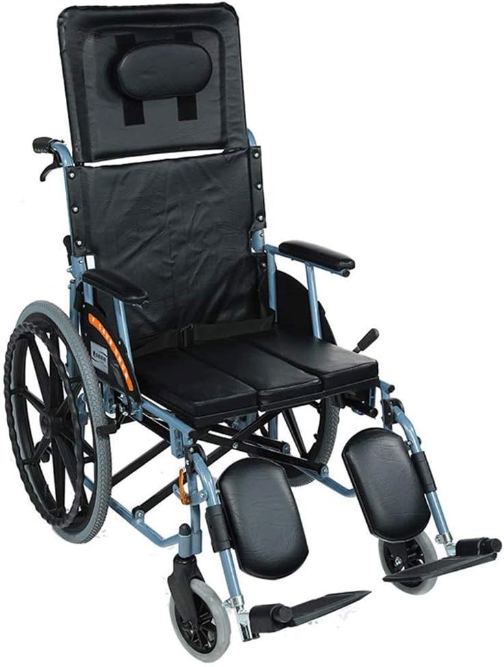 Wheelchair-Portable Folding Travel Wheelchair, Hand-held Ultra-Light Transport Wheelchair, Disabled Scooter, Suitable for The Elderly 1296946cm