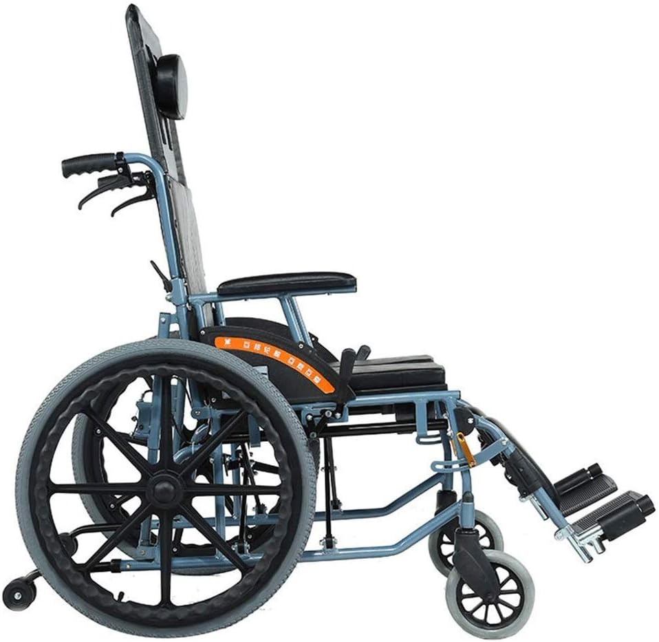 Wheelchair-Portable Folding Travel Wheelchair, Hand-held Ultra-Light Transport Wheelchair, Disabled Scooter, Suitable for The Elderly 1296946cm
