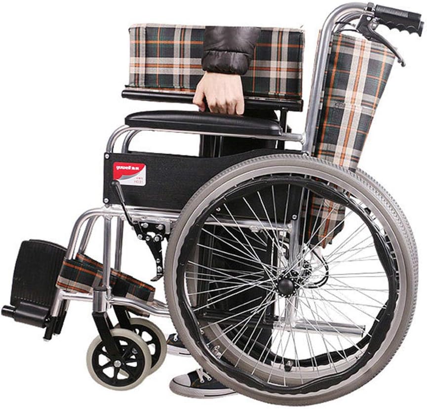 Folding Lightweight Transport Mobile Wheelchairs Lightweight Belt Care Rear Brakes Adjustable Pedals Old Man Scooter Easy to Carry Aluminum Lightweight Transport Mobile Wheelchair,Burst