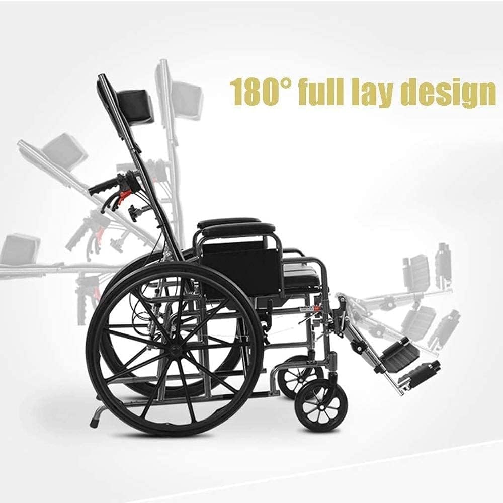 Lightweight Folding wheelchairs for Disabled People, Portable Multifunctional Scooters, wheelchairs for Elderly People with Disabilities