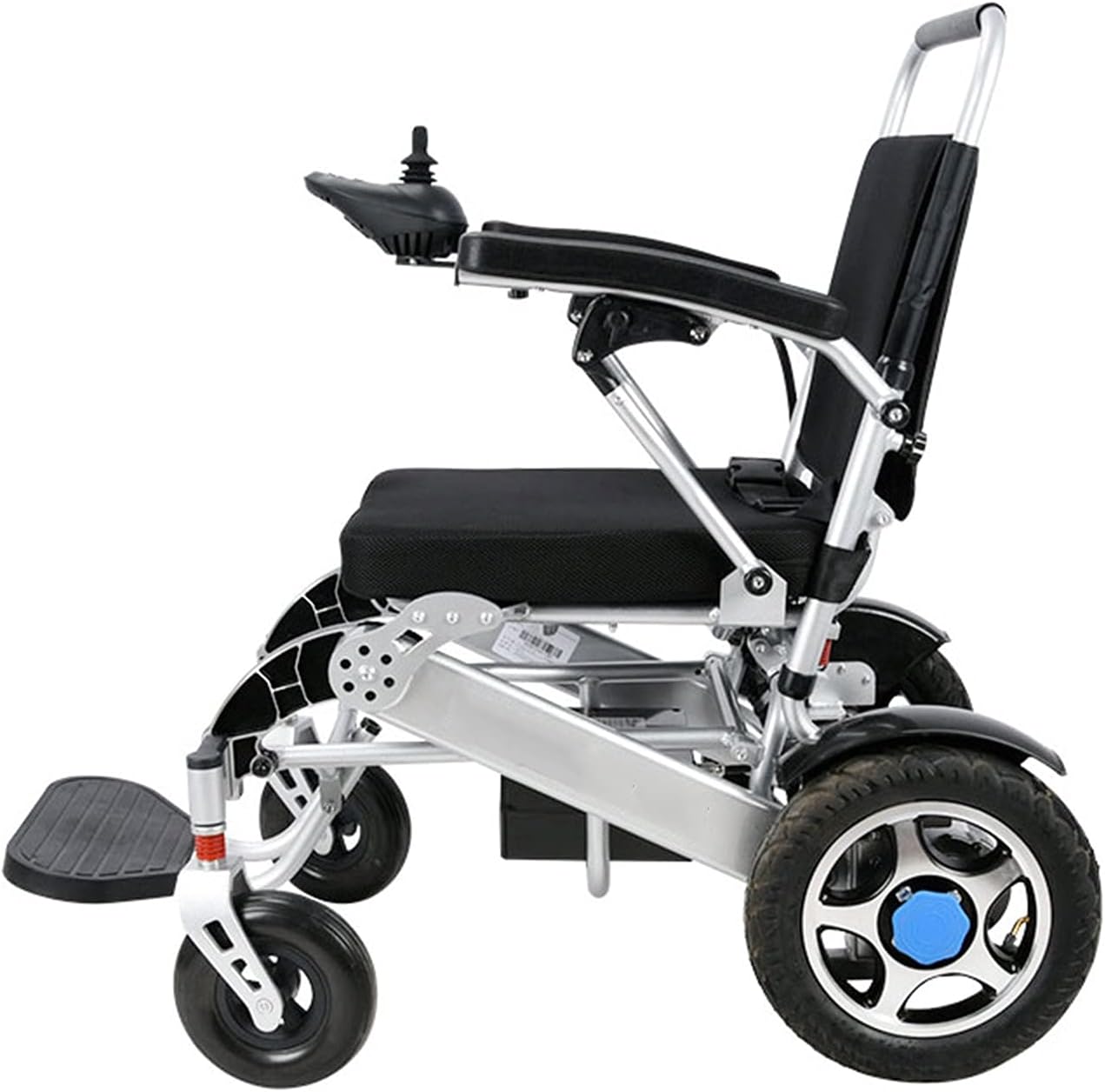 Wheelchairs for Adults, Electric Wheelchair Electric Wheelchair Lightweight Folding Wheelchair Scooter for The Elderly with Disabilities Aluminum Alloy Frame Lithium Battery (White)