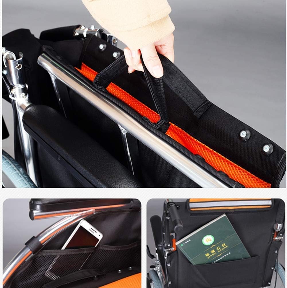 Wheelchair,Lightweight Folding Wheelchair Driving Adult Supplies, Wheelchair Thick Aluminum Alloy Old Scooter Wheelchair Disabled Folding Manual Free Inflat,Portable