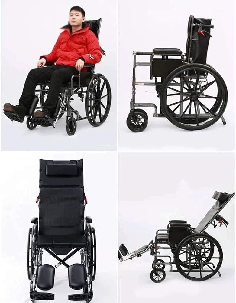 Lightweight Folding wheelchairs for Disabled People, Portable Multifunctional Scooters, wheelchairs for Elderly People with Disabilities