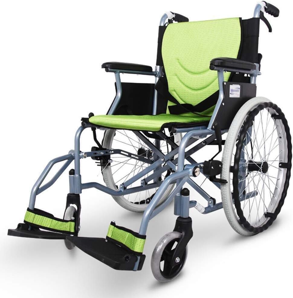 Wheelchair Manual, Sturdy Durable Light Fold Home Seniors Disabled Scooter Trolley,Portable