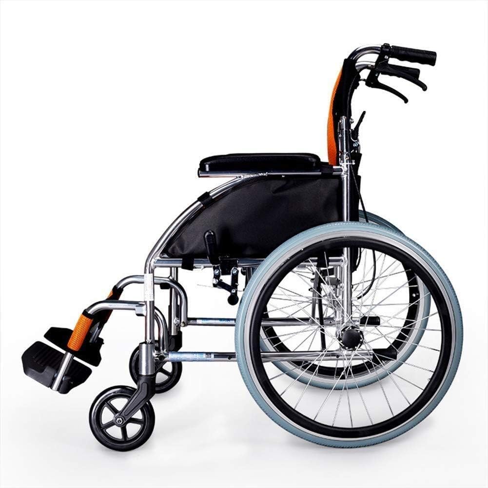 Wheelchair Aluminum Alloy, Fold Light Multifunction Old Man Portable Disabled Trolley Scooter,Portable