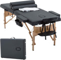 BestMassage Table Massage Bed Spa Bed 73 Inch Heigh Adjustable 2 Folding Portable Massage Table W/ Carry Case Salon Bed