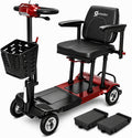 Aotedor Ultra Lightweight Mobility Scooter for Adults, 36 lbs Foldable Electric Scooter with Dual Lithium Batteries, 22 Miles Range Portable Travel Scooter for Seniors, Airline Approved