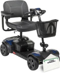 drive Drive Phoenix 4-Wheel Heavy Duty Medical Mobility Scooter 20 inch Wide Seat, 350 Lbs. Weight Capacity, Red Blue