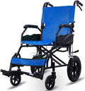 Wheelchairs Folding Aluminum Alloy Folding Wheelchair Portable Transport Travel Self-Propelled Wheelchairs Disabled Scooter