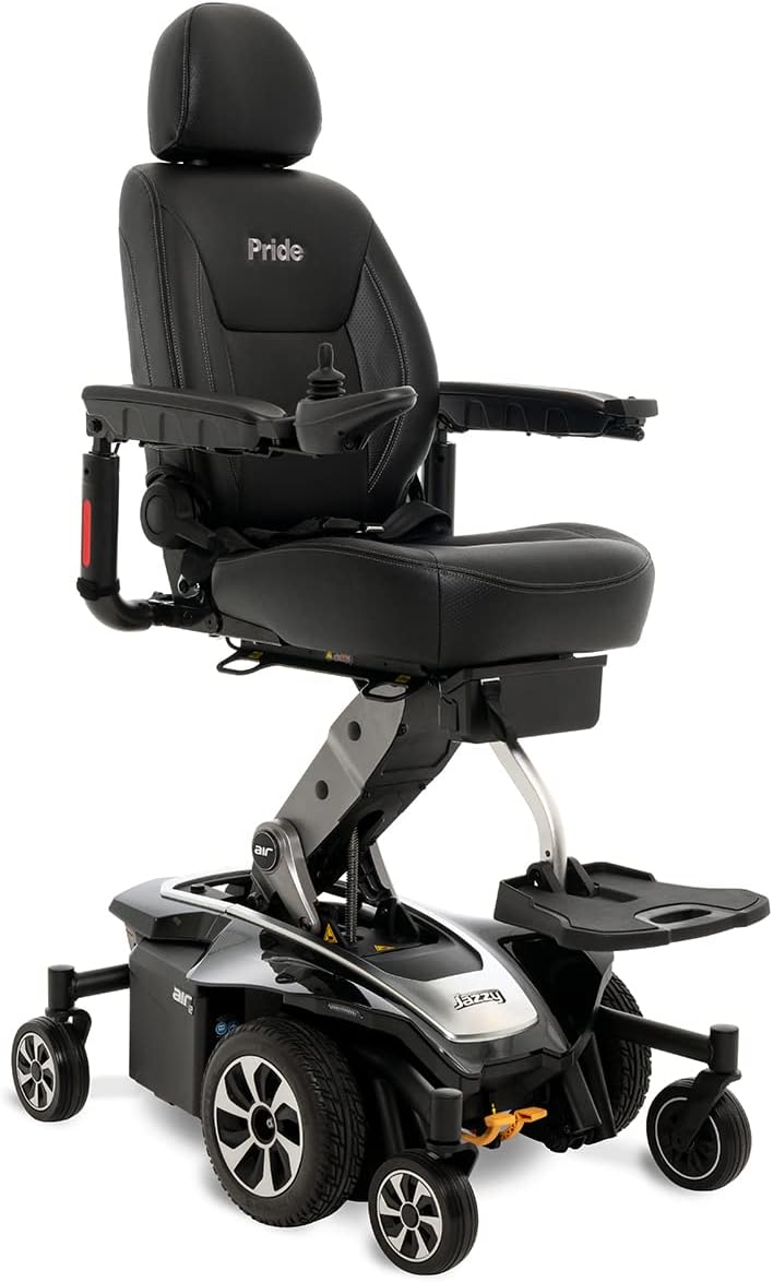 Pride Jazzy Air 2 (Matte Black Pearl)- Includes Joystick Cover, Chair Cover, ARM Bag!