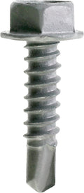 Simpson Strong-Tie E1B1414B Self-Drilling E Metal Screw #14 x 1 in. 3/8-Hex, Clear Zinc (2500-Qty)