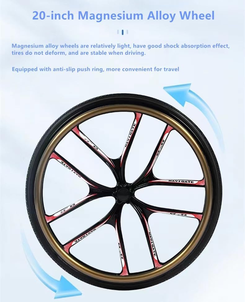 Manual Wheelchair, Lightweight Folding Wheelchair, Reclining Wheelchair, Shower Chair, Bathing Wheelchair, Mobility Scooter for The Elderly and Disabled