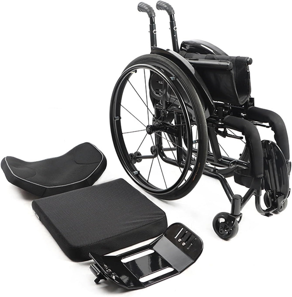 Sport Self Push Manual Active Wheelchair,Durable Wheelchair with Handbrakes,Sport Transport Wheelchair,Lightweight Wheelchair,15.7-Inch Wide Seat(Seat Width 40cm/15.7in)
