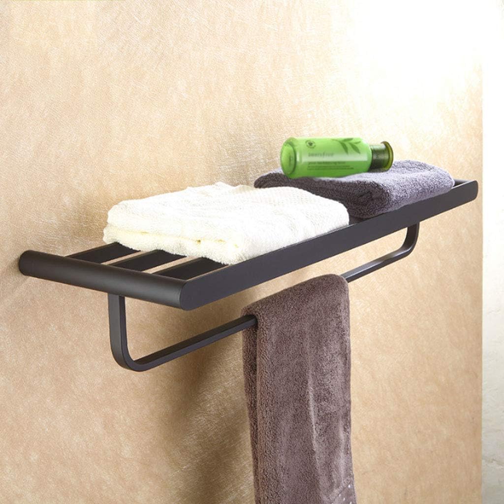 Multifunctional Towel Rack-Towel Shelf Rack with Bar for Bathroom,Wall Mounted Oil Rubbed Bronze
