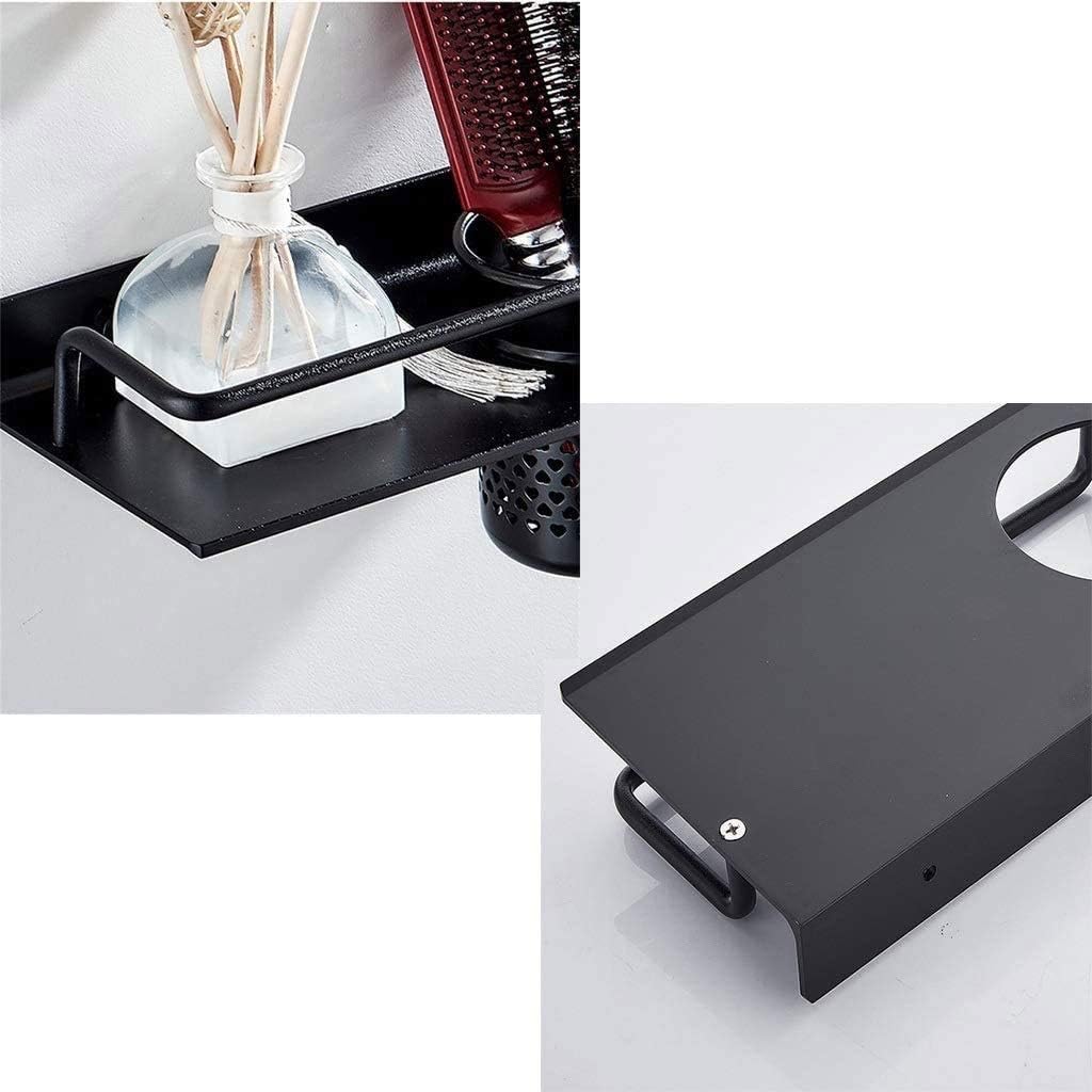 Bathroom Shelves Wall Mount Aluminum Storage Shelf Basket Shower Organizer Corner Kitchen Black
