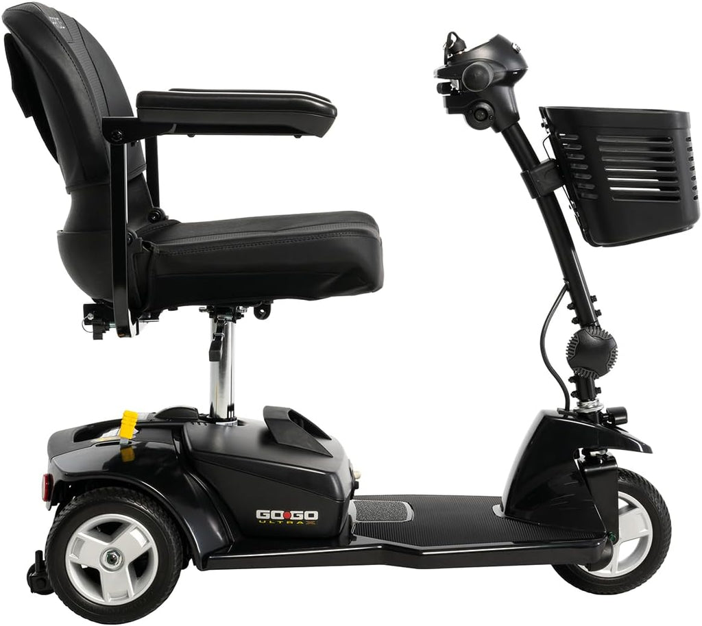 Pride, Go Go Ultra X 3-Wheel Mobility Scooter, with 5-Year Extended Warr