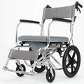 Wheelchair Manual, with Toilet Multifunction Fold Light Take A Bath Waterproof Old Man Hand Scooter,Portable