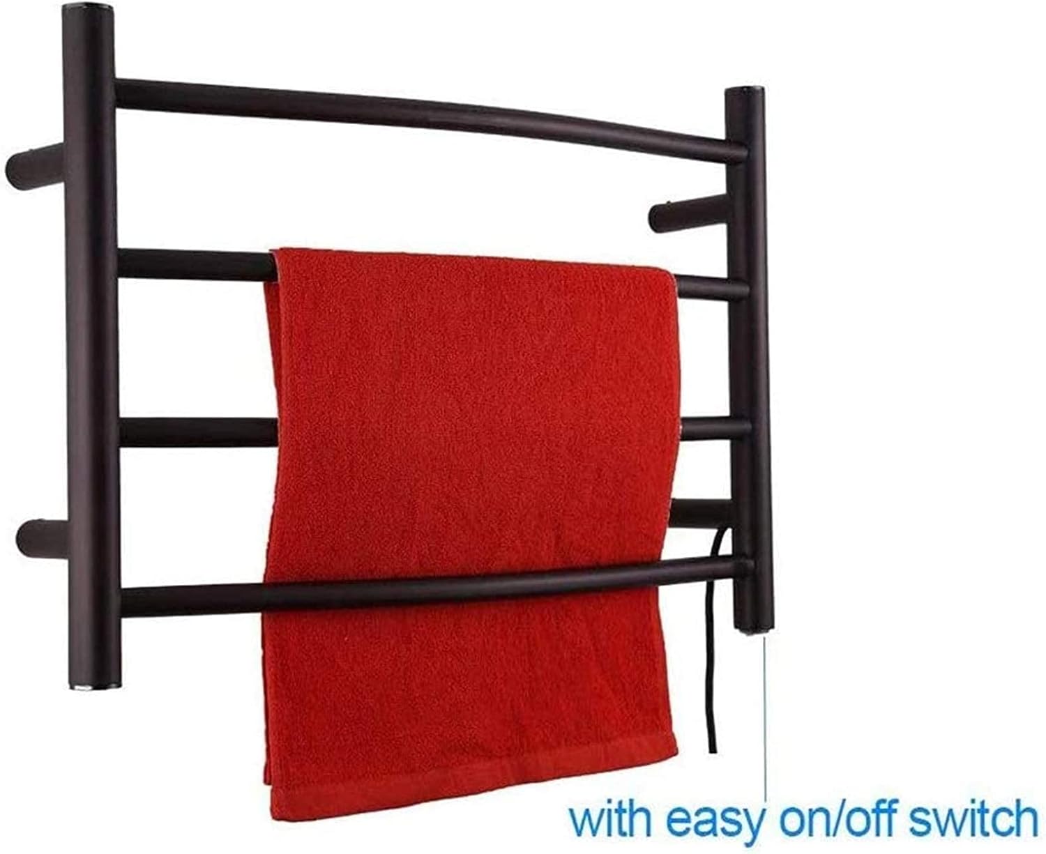 GagalU Heated Towel Rail Rails Towel Warmer,Heated Towel Bar, Electric Towel Rack Stainless Steel Electric Towel Warmer Wall Mounted Oil Rubbed Bronze Home Bathroom Accessories Towel Drye