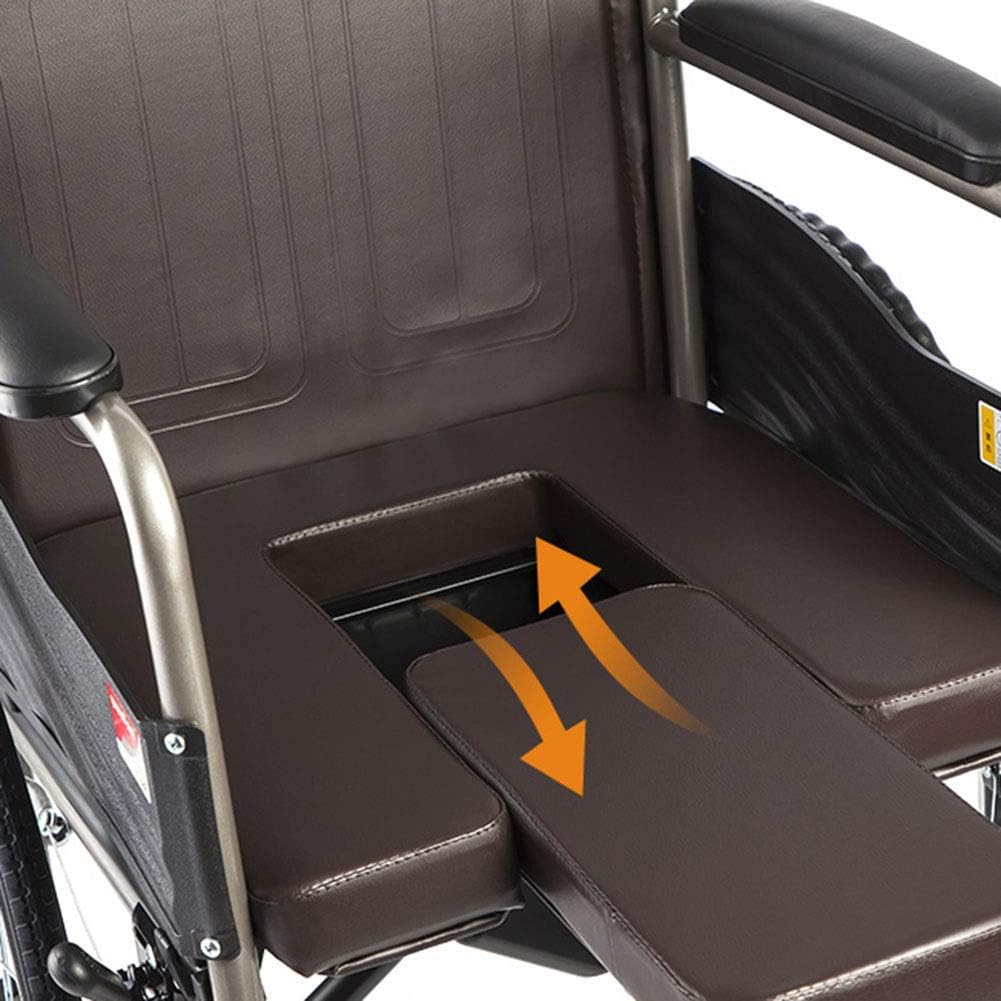 Wheelchair Simple Portable Folding Elderly Scooter with Toilet and Dining Table Disabled Wheelchairs