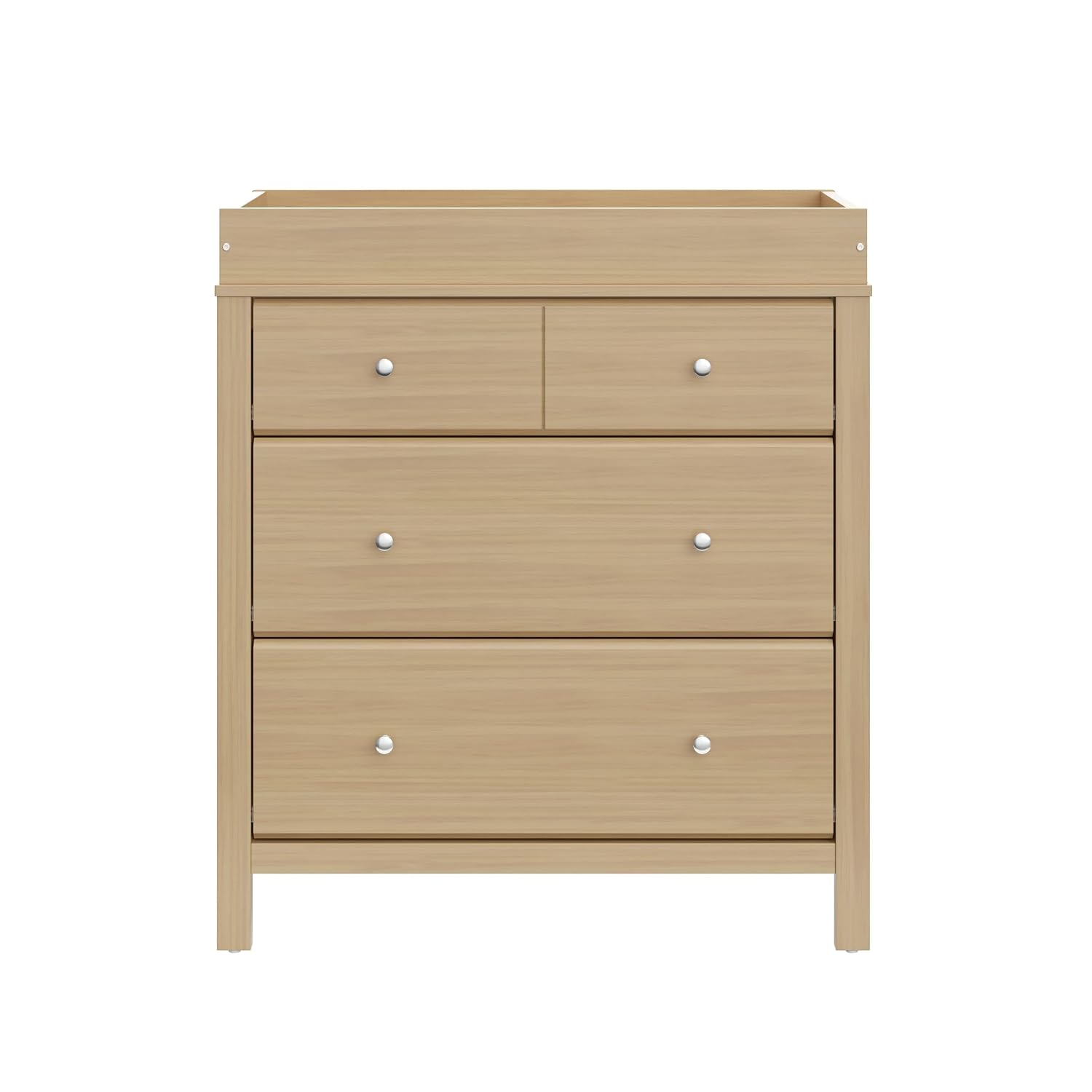 Storkcraft Horizon 3 Drawer Chest with Removable Changing Topper (Driftwood) – GREENGUARD Gold Certified Nursery Dresser, Kids' Storage Chest with Organizer, Durable and Stylish 3-Drawer Design