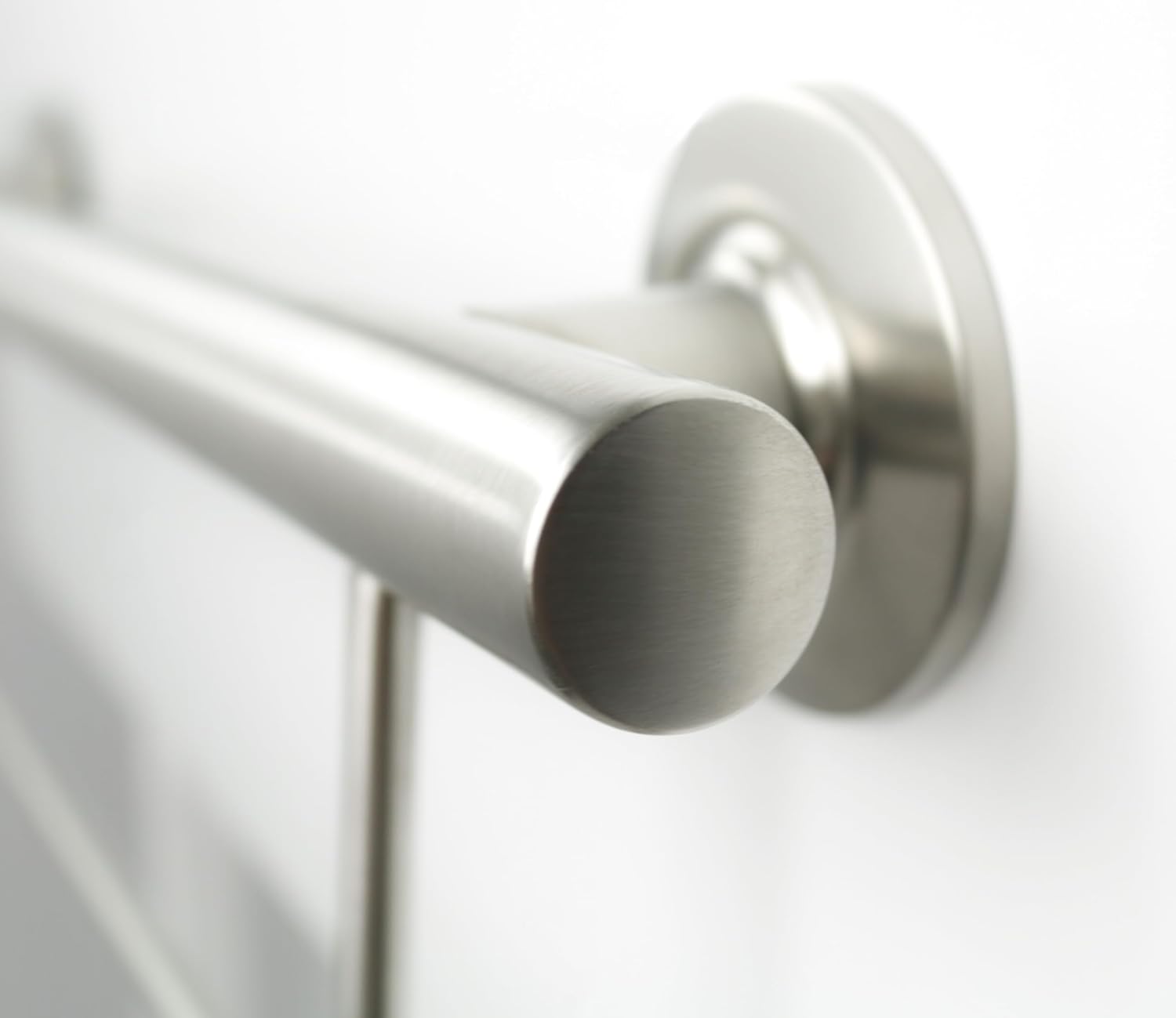 24' Designer Newport Wall Mount Bathroom Shower Grab Bar with Towel Bar, Satin Finish